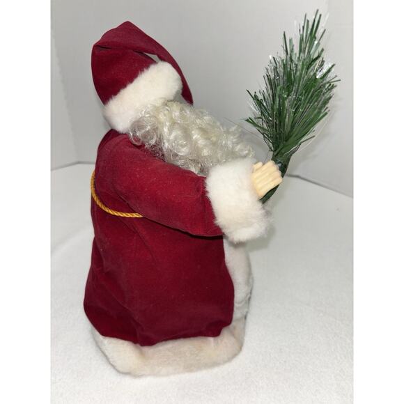 Fiber Optic 13” Santa Claus Christmas Tree Topper/Tabletop Decor Holiday Light - Picture 14 of 14